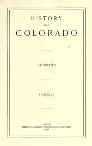 Cover of: History of Colorado by Wilbur Fiske Stone