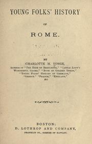 Cover of: Young folk's history of Rome. by Charlotte Mary Yonge