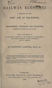 Cover of: Railway economy by Dionysius Lardner