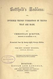 Cover of: Gotthold's emblems by Christian Scriver