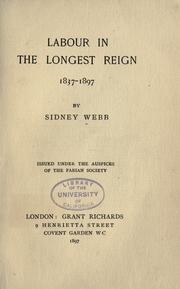 Cover of: Labour in the longest reign, 1837-1897
