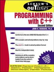 Cover of: Schaum's Outline of Programming with C++