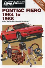 Cover of: Fiero 1984-88 by The Nichols/Chilton Editors, John Harold Haynes