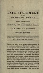 Cover of: Letter to the Lords and Commons of Great Britain on the subject of the Catholic claims