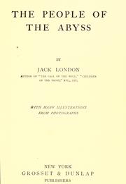 Cover of: The people of the abyss by Jack London