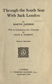 Cover of: Through the South Seas with Jack London by Johnson, Martin