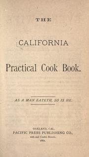 Cover of: The California Practical Cook Book