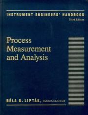 Cover of: Instrument Engineers' Handbook, Third Edition: Process Measurement and Analysis