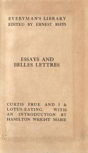 Cover of: Prue & I by George William Curtis