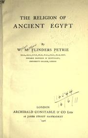 Cover of: The religion of Ancient Egypt.
