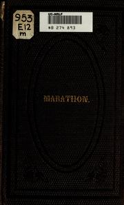 Cover of: Marathon by by Pliny Earle.