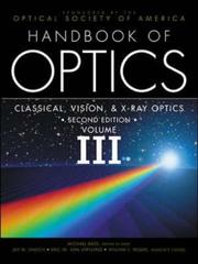 Cover of: Handbook of Optics,  Vol. III by Optical Society of America