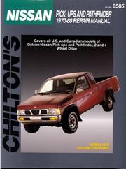 Cover of: Chilton's Nissan pick-ups and Pathfinder 1970-88 repair manual