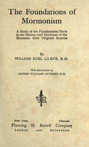 Cover of: The Foundations of Mormonism