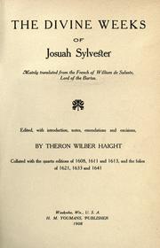 The divine weeks of Josuah Sylvester