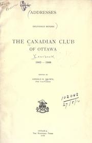 Cover of: Year book. by Canadian Club of Ottawa