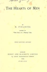 Cover of: The hearts of men by H. Fielding, H. Fielding