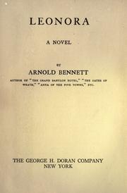 Cover of: Leonora by Arnold Bennett