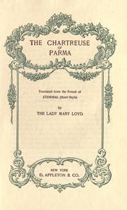 Cover of: The chartreuse of Parma by Stendhal