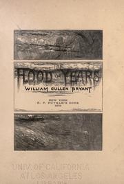 Cover of: The flood of years by William Cullen Bryant