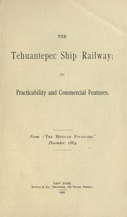 Cover of: The Tehuantepec Ship Railway by 
