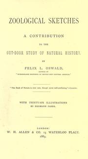 Cover of: Zoological sketches by Felix Leopold Oswald