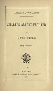 Cover of: Charles Albert Fechter.