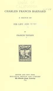 Cover of: Charles Francis Barnard by Francis Tiffany