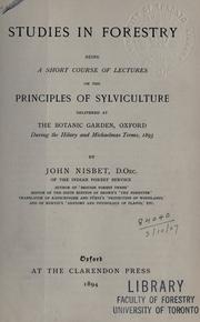 Cover of: Studies in forestry by John Nisbet