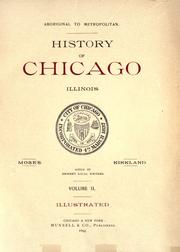 Cover of:  History of chicago, Illinois
