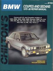 Cover of: Chilton's BMW: BMW, 1970-88 repair manual.