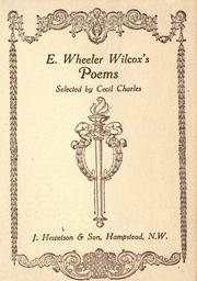 Cover of: Poems by Ella Wheeler Wilcox