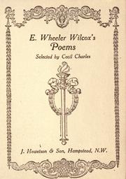 Cover of: Poems by Ella Wheeler Wilcox, Ella Wheeler Wilcox