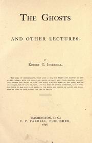 Cover of: The ghosts by Robert Green Ingersoll