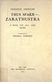 Cover of: The complete works of Friedrich Nietzsche by Friedrich Nietzsche