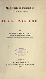 Cover of: Jesus College