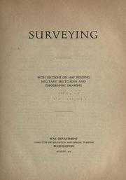 Cover of: Surveying: with sections on map reading, military sketching and topographic drawing.