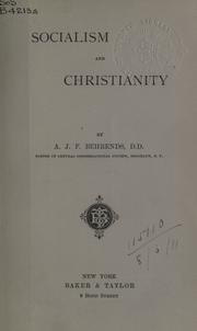 Cover of: Socialism and Christianity.