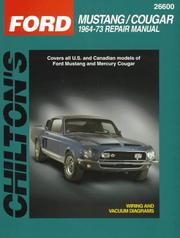 Cover of: Chilton's Ford Mustang/Cougar by 