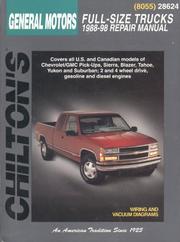 Cover of: Chilton's General Motors full size trucks by editor, Thomas A. Mellon.