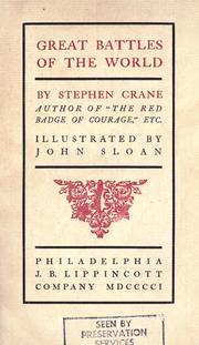 Cover of: Great battles of the world. by Stephen Crane