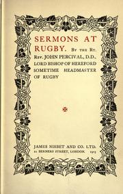 Cover of: Sermons at Rugby