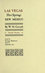 Cover of: Las Vegas Hot Springs, New Mexico