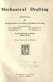 Cover of: Mechanical drafting by Harvey Willard Miller