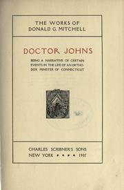 Cover of: Doctor Johns by Donald Grant Mitchell, Donald Grant Mitchell