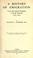 Cover of: A history of emigration from the United Kingdom to North America, 1763-1912.