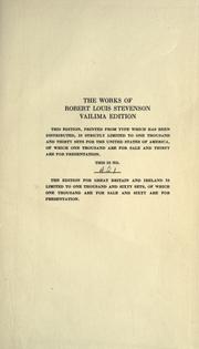 Cover of: Works. by Robert Louis Stevenson