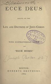 Cover of: Ecce Deus by Parker, Joseph