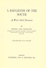 Cover of: A daughter of the South by George Cary Eggleston