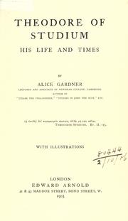 Cover of: Theodore of Studium: his life and times.